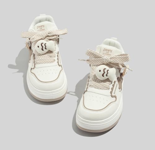 ​Chunky Platform Star Shoes for Women，Y2K Walking Sneakers with Lace-Up Comfort, Cute Casual Sports Style US 5-7.52