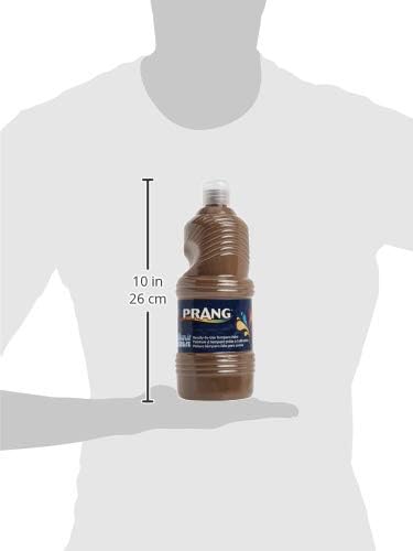 PRANG Ready-to-Use Washable Tempera Paint, 32-Ounce Bottle, Brown (10908)
