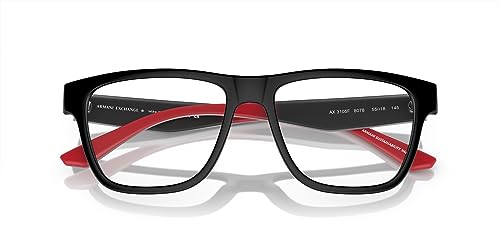 Image of Armani Exchange mens Ax3105f Low Bridge Fit Square Prescription Eyewear Frames