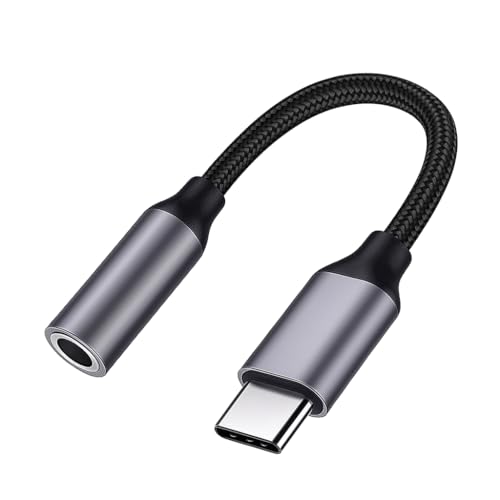Image of Universal Type-C to 3.5mm Audio Jack Adapter | USB-C to Aux Converter Compatible with Samsung Galaxy S23 /S22 /S21, OnePlus 7 /8 /9 /10 /11 /Nord, Google Pixel 6 /7 /8,15 /16 Series, Vivo & More
