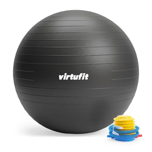Ballon de fitness VirtuFit pour soulager le dos au bureau et s'entraîner à la maison