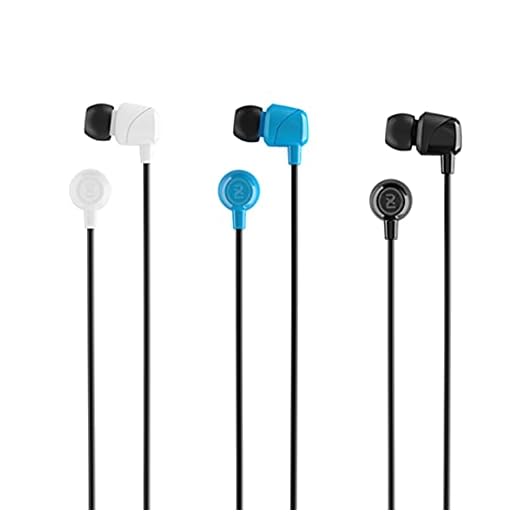 Skullcandy Spoke 2.0 in-Ear Earbuds Black/White/Blue 3-Pack