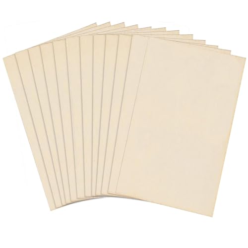 12PCS Madera Contrachapada de Tilo sin Pintar 300 * 200 * 1.5MM Modelo de Manualidades DIY para Modelo de Madera para Aeronaves Naves de Madera Artes y Manualidades