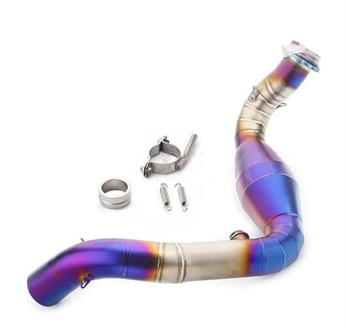 Tuyau d'échappement avant moto 51 mm : adaptateur inox pour fuite BMW G310GS