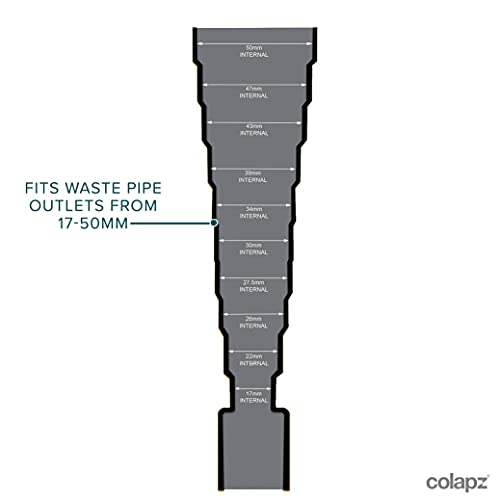 Wohnwagenzubehör von Colapz – Zusammenschiebbares, elastisches und verlängerbares Abwasserrohrsystem für den Wohnwagen – Verstellbarer Adapter