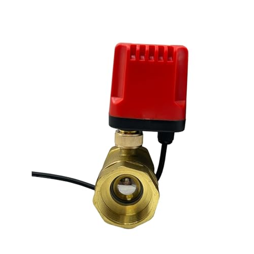 Válvula de bola eléctrica de 1-1/2 con motor CR04 de 24VDC y rosca de latón 3