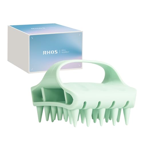 RHOS Scalp Massager Shampoo Brush, Curved Vented Scalp Scrubber, Soft