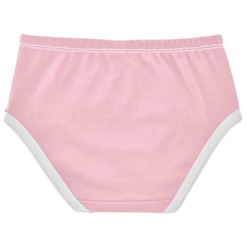 Joisal Toddler Girls Underwear 2t Cotton Cute Panties Girl Fun Briefs Kids Undies Light Pink2