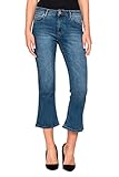 Jeans für frau, boot-cut stil, elasticises, denim-look