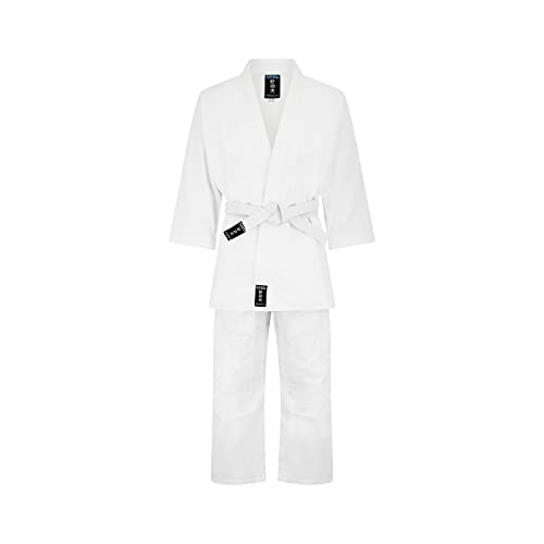 Modello semplice di base Jiu Jitsu Plain White Basic Ju Jitsu Gi - NUOVO, bianco, 0/130cm