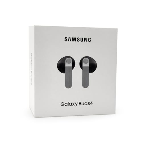 Samsung Galaxy Buds 4 Ai SM-R540N Wireless Bluetooth 6.1 360 Audio with Head Tracking Noise Cancelling Real-Time Interpreter Comfort Fit Version Latino Americana (Black SM-R540NZKALTA)
