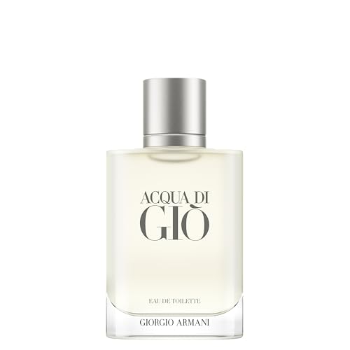 Armani Beauty, Acqua di Giò Eau de Toilette, 100ml, Giorgio Armani, Perfume Masculino Refilável, Fragrância Cítrica, Aquática e Fresca com Notas de Bergamota, Cedro, Patchouli, Jasmim e Almíscar