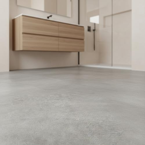 Suelo vinílico SPC click 6 mm efecto piedra Gris Cemento (1,84 m²) - ISOVEX