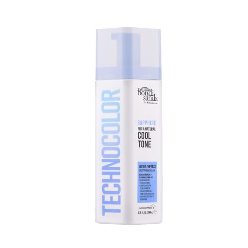 Bondi Sands Technocolor Sapphire 1 Hour Express Self Tanning Foam|Best for Fairer Skin Tones Looking...