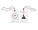 Elegant Christmas Gift Tags with Red Bakers Twine Pre-Strung