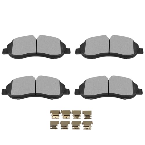 Image of SCITOO D1774 Metallic Brake Pads Sets Front w /Hardware Replacement For Ford For Transit /For Transit-150 / For Transit-250 / For Transit-350 / For Transit-350 HD
