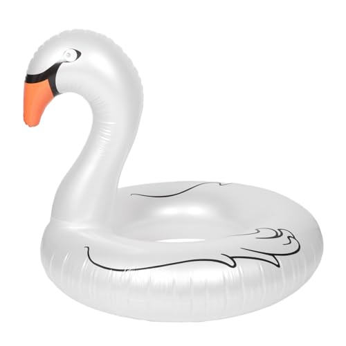 ifundom Comfortable Inflatable Pool Ring Floating Pool Stylish Goose Shape Easy Inflate