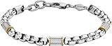 Material: Edelstahl FOSSIL Armband Für Männer, Innenlänge: 180mm ~ 195mm Gold, Silber Edelstahlarmband, JF04138998