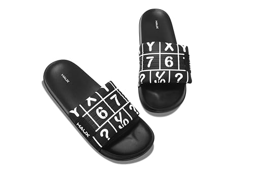 Image of HAUX Stylish Men's Sliders - Comfortable Slip-On Sandals with Modern Look | Lightweight, Durable, and Comfortable Footwear for All-Day Wear