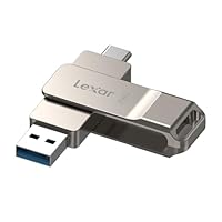 Lexar D40E 256 GB Dual Drive USB 3.2 Gen 1 Type-C Jump Drive, unità flash USB-C con alloggiamento in metallo e design girevole, unità flash (LJDD40E256G-BNSNG)