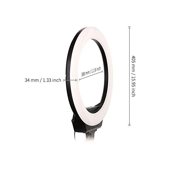 Gyubay Selfie Ringleuchte Selfie Artefakt 16-Zoll-Ring LED-Füllich Handy Echtzeit-Füllich für YouTube-Video-Selfie… – Bild 3