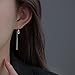 SLUYNZ 925 Sterling Silver Chain Threader Earrings Dangle for Women Teen Girls Long Dangle Earrings Line Earrings Tassel (A-Silver)