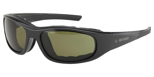 Harley-Davidson Men's Alley Performance Riding Sunglasses, Green Enhancing Lens