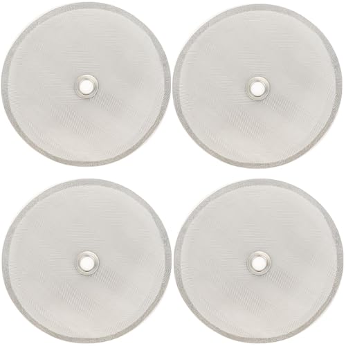 Universal French Press Screen 4 Inch for 34oz/8 Cups/1000ml Coffee Press, 4 Pack Filter Replacement...