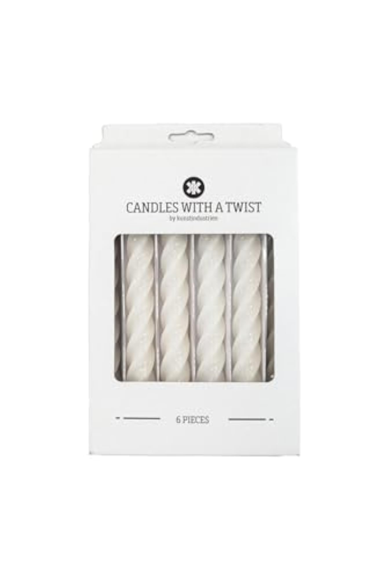 Candles with a Twist White Twisted Lacquered Candles