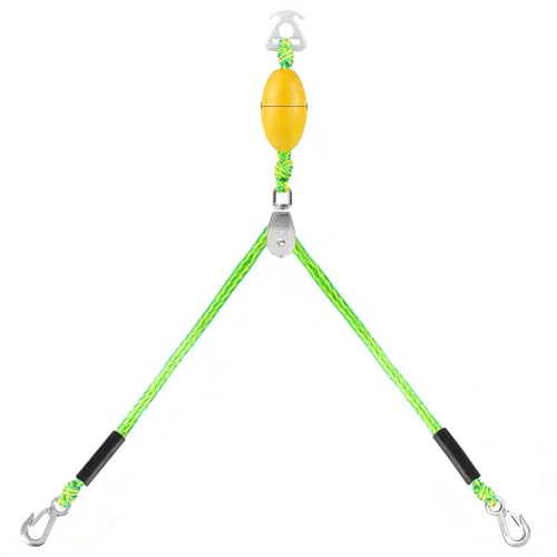 Doiyislem Corda per tubo da barca - 2 Ganci 5,18 m Resistente Multifunzionale - Corda da Traino Galleggiante e Imbracatura da Sci,Uso All'Aperto In Acqua, Lago, Fiume, Piscina, Spiaggia, Surf, Nuoto,