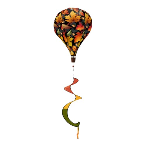 Briarwood Lane Autumn Color Leaves Hot Air Balloon Spinner