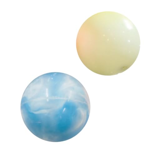 Image of GENIE'S Toy Bus 9-Inch Marble Play Ball | Interactive | for Pool, Beach & Garden | Perfect for Outdoor & Indoor Play | PVC Ball for Kids & Adults I Pack of 2 (Multicolor)