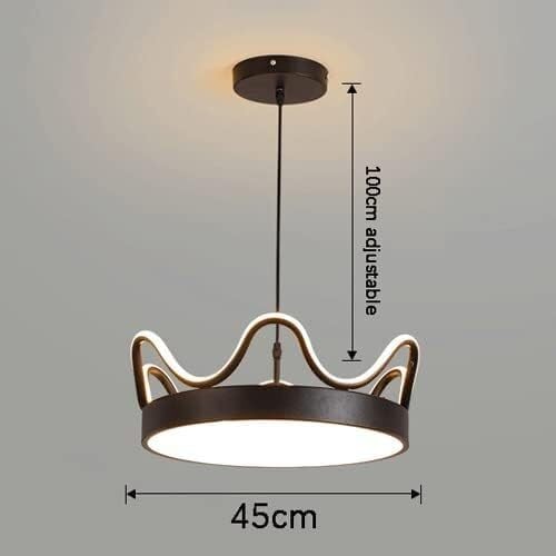 Pendant light fitting ZR98US lustre couronne acrylique chic