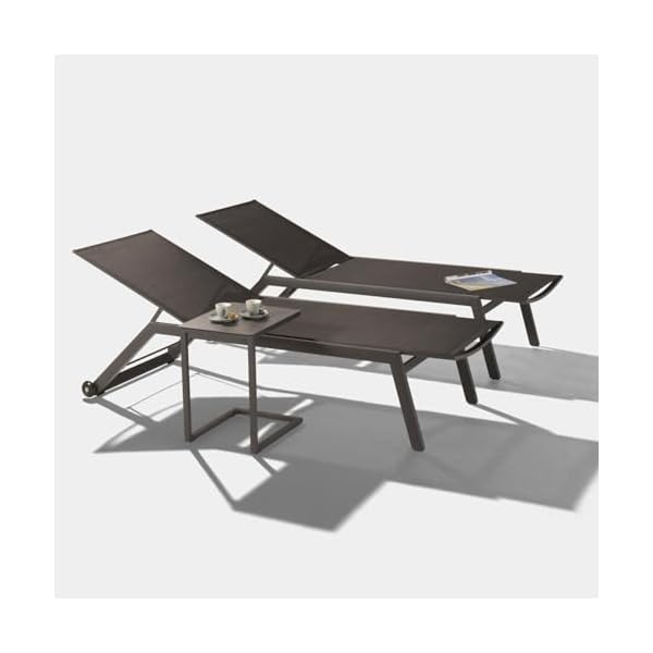 Sonnenliegen Set Scaro/Lido 3-teilig Anthrazit
