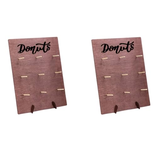 Présentoir mural pour donuts en bois durable de haute qualité pour réception chic - 2