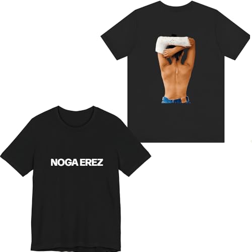 Photo de Noga Erez T-Shirt, Les Fans De Musique Imprimé Léger à Manches Courtes pour Le Quotidien Street,Noir,L