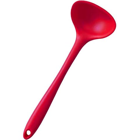 StarPack Premium Silicone Ladle Spoon with Solid Coating Cover