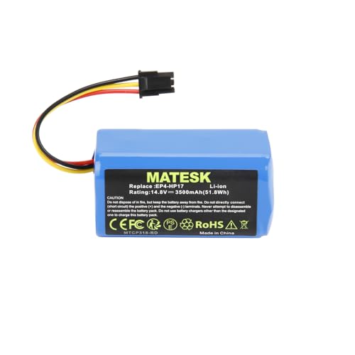 14.8V 3500mAh EP4-HP17 Batteria per 360 S5 360 S7 360 S7 Pro 360 T90 Aspirapolvere