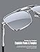 LUENX Polarized Square Aviator Sunglasses for Men Rectangular Mirror Silver Lens Silver Frame 61MM - UV 400 Protection