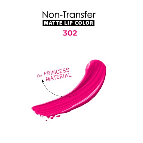 Image of Blue Heaven Non Transfer Matte Lip Color, Long Lasting upto 8 hrs, Light Weight & Smudge Proof, Non Transfer Liquid Lipsticks for Women, 302, 2.8ml