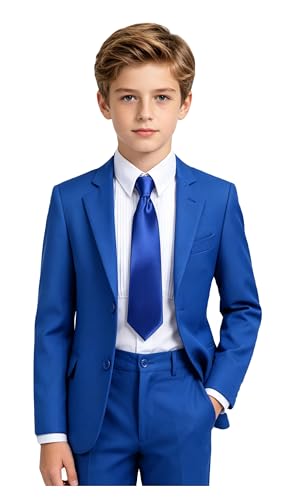 YuanLu Tuxedo pour bébé garçon, bleu royal, taille 3T