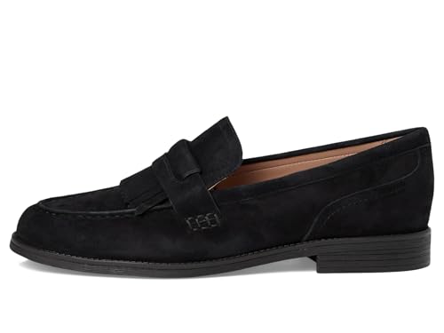 Cole Haan Cole Haan Women's Stassi Kiltie Loafers, Black Suede, 11-B US