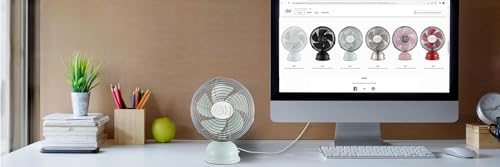 Good Housekeeping 5" All-Metal (92524) USB Desktop Laptop Nightstand Fan with Oscillation (Breezewave) by Good Housekeeping - Used condition - Image 8