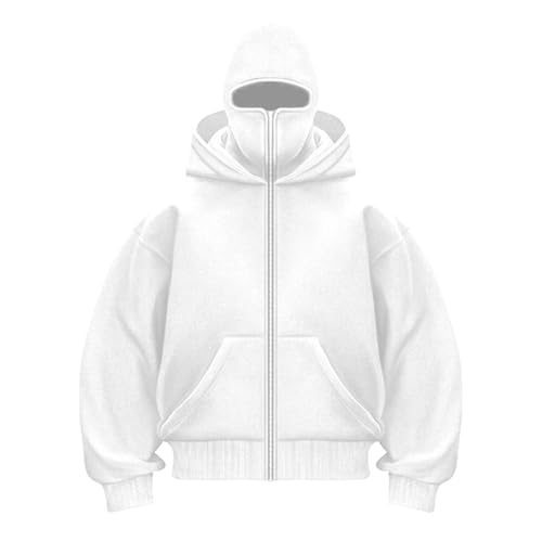 Cagoule à capuche coupe-vent homme veste polaire zippée athlétique
