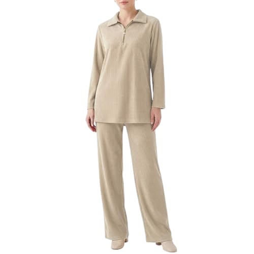 Ensemble de vêtements de détente de style italien en velours côtelé janisramone pour femme