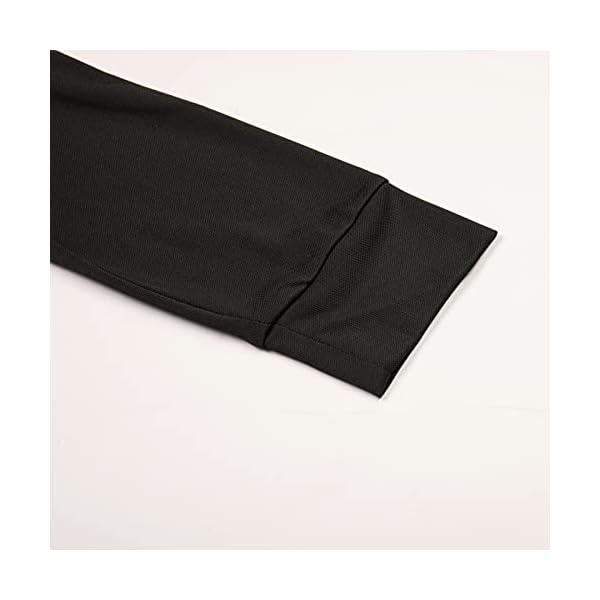 JACK SMITH Women Long Sleeve Polo Shirts Sports Athletic Shirts Dry Fit Golf Tennis Tops Zip Up Workout Shirts Black XL