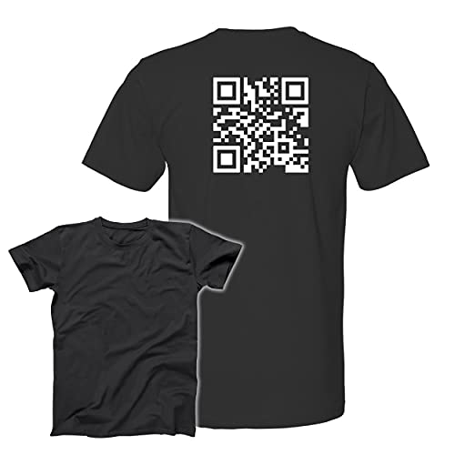 Rick Roll Rolled - QR Code Scan Prank - Funny Party Concert Airport Humor Gift Xs-6x - Unisex Tee X-Large Black