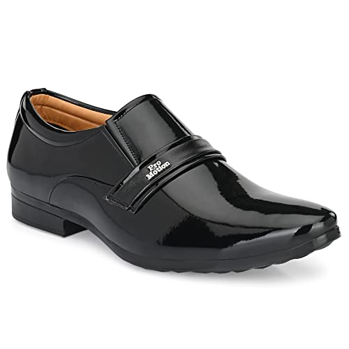 Image of Shoe Island Icon-X Fashionable Red Black Leather Trendy Modern Lace Ups Running Basketball Sports Casual Shoes Sneakers for Men (BAB5015)