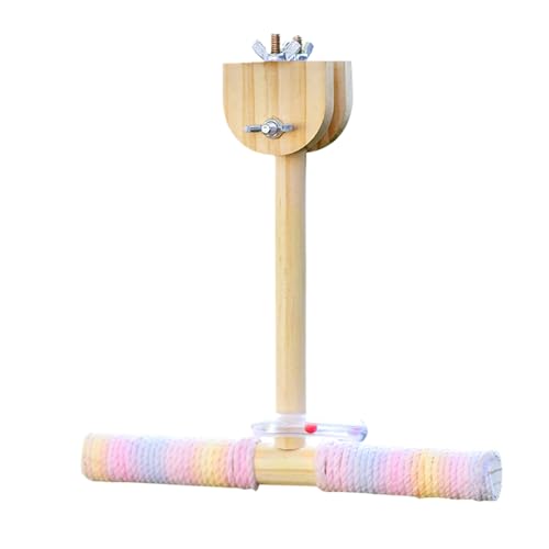 Soporte de Percha para pájaros, de Cuerda de algodón, 20 x 20 x 2 cm, Juguete de Hamaca de Loros, Accesorio de pinzón de periquitos, diseño de Ejercicio de Jaula, para periquitos Interiores y