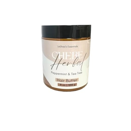 LE SHEA Chebe Hair Growth Cream w Tea Tree & Peppermint Oil, Chebe Hair Butter, Mango & Shea Butter, Babassu, Jamaican Black Castor Oil, Amla, Hair Herbs, Vegan Moisturizer Conditions Dry Scalp